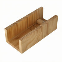 Open-Channel Wooden Soap Cutting Table Raised Side Walls Soap Slicing Board Slotted Household Tool Unfinished