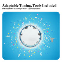 Handheld Design Double-Jingle Tambourine Educational Double-Row Tambourine Loud and Crisp Sound Percussion Instrument Easy to Play for Musicians, Beginners, Band Performance, Music Class, Live Performances, Home Practice