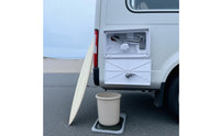 Key Lock Security RV Outdoor Shower Box Kit Flexible Hose RV Exterior Shower Kit Pressurized Spray Vehicle Accessory Rustproof for Campers, Boaters, Camping, Beach