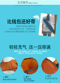 懒人休闲户外充气沙发床式可折叠收纳空气椅降落伞同材质座椅