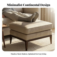 Modern Minimalist Upholstered Accent Chair Designer Aesthetic Upholstered Armchair Small Footprint Single Sofa Soft Cushioning for Apartment Dwellers, Interior Designers, Business Owners, Living Room, Bedroom, Reception Area, Reading Nook
