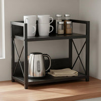 2-Tier Seasoning Storage Space Saving 2 Tier Seasoning Rack Easy to Clean