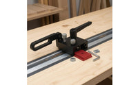 Knurled Screws Table Saw Fence Stop Threaded Mounting Points Sliding Track Stop Adjustable Backstop Positioning Guide Accurate Positioning for Woodworkers