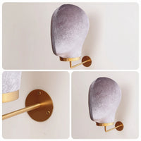 Wall Mannequin Head Soft Mannequin Head with Wall Hook Stable Hairpiece Holder Stand for Retailers, Hair Stylists