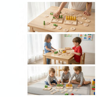 Child-Centered Counting Board with Pegs Smooth Arithmetic Board Numbers Math Toy Preschool for Preschoolers, Toddlers