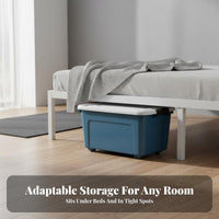 Wheeled Underbed container With casters Household Storage particulateresistant for beneath the bed