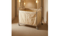 Hotel Laundry Cart Heavy Duty Laundry Cart with Wheels Space-Saving Steel-Framed for Guest Rooms