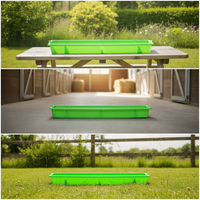 Rectangular Poultry and Livestock Feeding Trough for Chickens, Ducks, Geese, Dogs, Pigeons, Rabbits - Feed and Water Dispenser