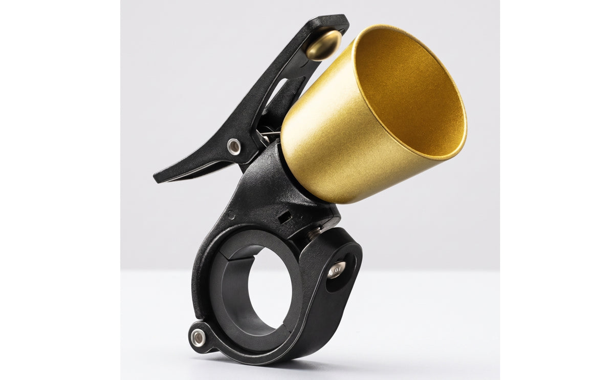 Water-Resistant Bike Bell with Clamp Mount Compact Manual Sound Bike Bell Easy to Install Slim for Commuters, Kids, Commuter Bikes