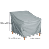 Outdoor Rocking Chair Cover 210D Oxford Textile Rocking Chair Cover Sun Protection for Courtyard