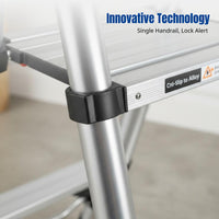 Multi-Purpose Aluminum Alloy Ladder, Folding, Telescopic Step Ladder, Anti-Slip, Thickened, Indoor
