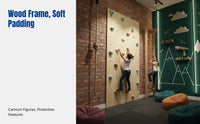 Kids Indoor Climbing Wall, Home Playground Frame, Ladder, Rope Ladder, Fitness Toy