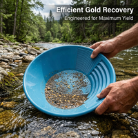 Panning Kit Gold Washing Sieveing Use, Lightweight Portable Gold Washing Pan, Panning Washing Sieveing Use Gold