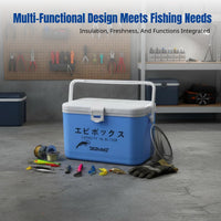 Lightweight Mini Fishing Box, Multi-Functional Shrimp Chiller, Portable Insulated Fish Container, Outdoor Use