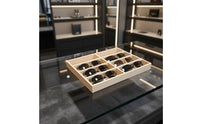 Multi-Compartment Eyewear Tray Wood Construction Eyeglass Display Organizer Thickened Board Wooden Sunglasses Tray for Retailers, Drawer