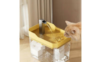 Automatic Cat Water Dispenser Multi-Layer Filtration Automatic Pet Water Dispenser Large 1.5L Capacity Electric Pet Waterer for Cats, Small Pets