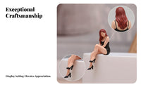 Finely Detailed Molded Female Miniature Figure Model Scene Prop Collectible Display Character Styled Miniature Female Figurine for Photography