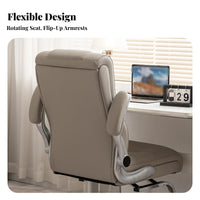 Ergonomic Design arched-Shaped spine Chair Breathable spinerest pivoting Seat Modern design & appearance Office Furniture effortlessRolling Casters for Students, Home Workers, grown-ups, Study Room, Bedroom