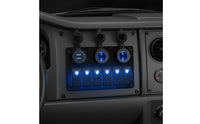 RV Switch Panel Aluminum Marine Switch Board Voltmeter Vehicle Accessory for Boat Owners