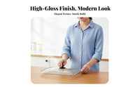 Transparent Design Tempered Glass Lid Visible Cooking Electric Baking Pan Lid Heat Resistant Handle for Home Cooks, Students, Dining Table