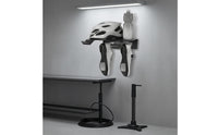 Black or Beige Wall-Mounted Two-Wheeler Rack 30 Kg Load Wall Mount Bike Rack Mounting Hardware Safeguard Pads