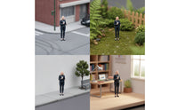 1/64 Scale Figure Realistic Three-Dimensional printedPrinted Miniature Painted Character Models for Hobbyists, Tabletop Scenes