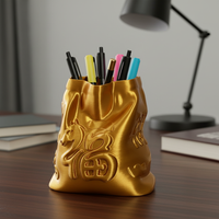Lucky Money Bag Pen Holder for Desk Organization