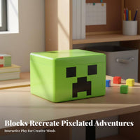 Cube Building Toy 6-Sided Attractive Links Digital Gaming Themed Block Set Great Gift Blocks for Kids, Children, Playroom, Portable, Travel