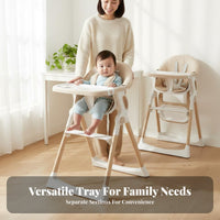 Foldable Infant High Chair Space Saving Foldable Feeding Chair Removable Tray Adjustable Young Child Feeding Seat for Infants, Travel, Home