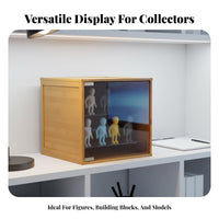Figurine Display Case Particle-Resistant Proof Clear Acrylic Display Case Stackable Figure Showcase Flexible Combination