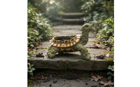 Realistic Resin Turtle Planter Outdoor Safe Creature Shape Succulent Pot Fade-Resistant for Yard, Patio