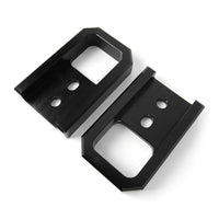 Front Tow Hook Bracket Left and Right Set D Loop Bracket Angled Edges Edges
