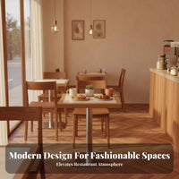 long-lasting Construction Fast Food Dining Set Minimalist Design utilitarian design Table and Seating Commercial Furniture for Restaurant Owners, Canteen Managers, Cafe, Bistro, Small Spaces