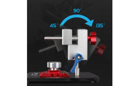 360 Degree Tool Holder Low-Profile Base Rotary Clamp Stand Aluminum Alloy Rotary Tool Clamp for Model Makers