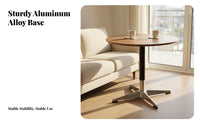 Height-Adjustable Lift-Top Coffee Table Space-Saving Round Lift-Top Table Multi-Functional Household Furniture Multifunctional for Apartment Dwellers, Telecommute Workers, Small Areas, Living Room, Home Office, Bedroom