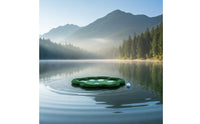 Buoyant Putting Surface Artificial Turf Water Golf Practice Mat Portable Buoyant Putting Mat for Golfers, Beginners, Outdoor