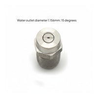 Rust-Resistant 1/4 Inch Male Thread Nozzle Long-Lasting High-Pressure Fan Nozzle Easy to Install for Professionals, Dust Suppression