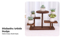 Multi-Level Desk Organizer Stable Structure Staggered Platform for Bedroom