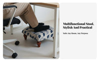 adaptable Angled Slatted Stool space-saving Footrest Ergonomic Design Small Furniture Lightweight for Office Workers, People with Mobility Issues, Under Desk, Entryway, Living Room, Bedroom