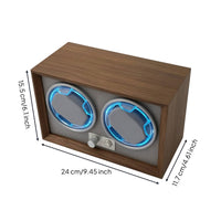 Automatic Timepiece Rotator Tabletop Dual Timepiece Rotator Adjustable Appliance for Dresser