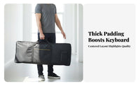 61 Key Keyboard Bag Hand-Carry and Shoulder Strap Electronic Piano Carrying Case 61 Key Keyboard Case Waterproof for Musicians