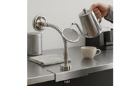 304 Stainless Steel Wall-Mounted Coffee Filter Curved Flexible Tube Showerhead Coffee Distributor Splash-Reducing Perforated Showerhead Filter Plate for Water Distribution