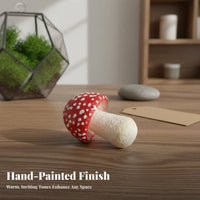 Realistic Mushroom Model Highly Detailed Miniature Model Solid PVC Material Fake Mushroom Decoration for Teachers, Science Project, Classroom