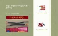 Waterproof tricycle LED brake light