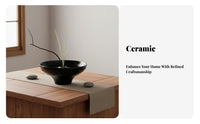 Flower Vase Traditional Aesthetic Flower Arranging Minimalist Design Pot for Hobbyists, Beginners