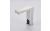 Stainless Steel Basin Tap with Cover Plate Contactless Automatic Sensor Bathroom Faucet Smart Handshands-off Basin Tap Rust-Resistant for Powder Room
