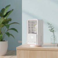 Water-Based Air Chiller with Water Tank Portable Desktop Air Chiller Oscillating Cooling Fan for Office