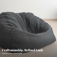 Japanese-Inspired Single-Person Floor Sofa Minimalist Aesthetic Bean Bag Lightweight Indoor Seating Ergonomic Design for Apartment Dwellers, Young Adults, Bedroom, Balcony, Living Room, perusing alcove