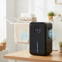 Desktop Humidity Absorber Portable Humidity Absorber with Water-Level Window Quiet Appliance for Bedroom, Office