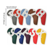 10 Pieces Iron Headcover Set Scratch Protection Numbered Iron Cover Set Easy Identification for Golfers